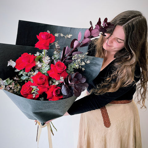 Valentines Red Ecuador Rose Bouquet